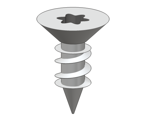 Countersunk head