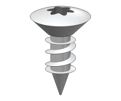 Raised countersunk head