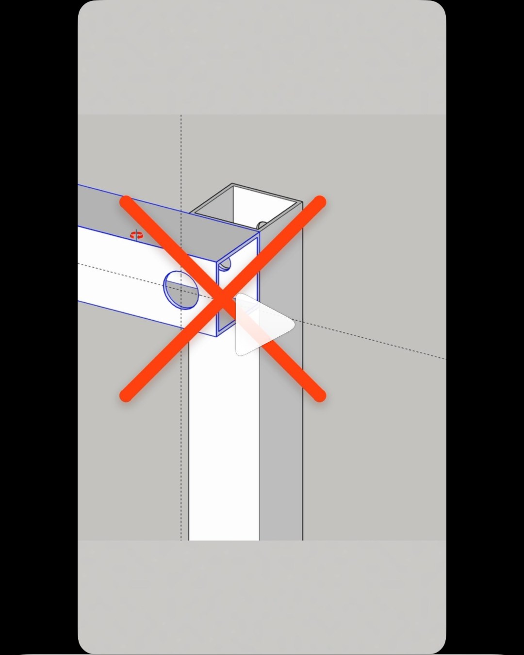 Reel: drilling holes in tubes in SketchUp