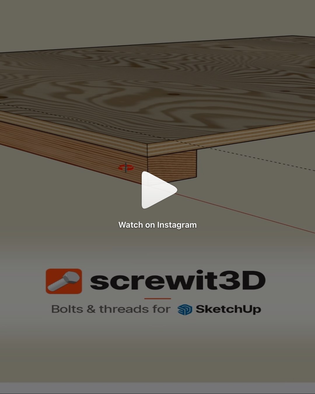 Reel: bolting plywood together in SketchUp