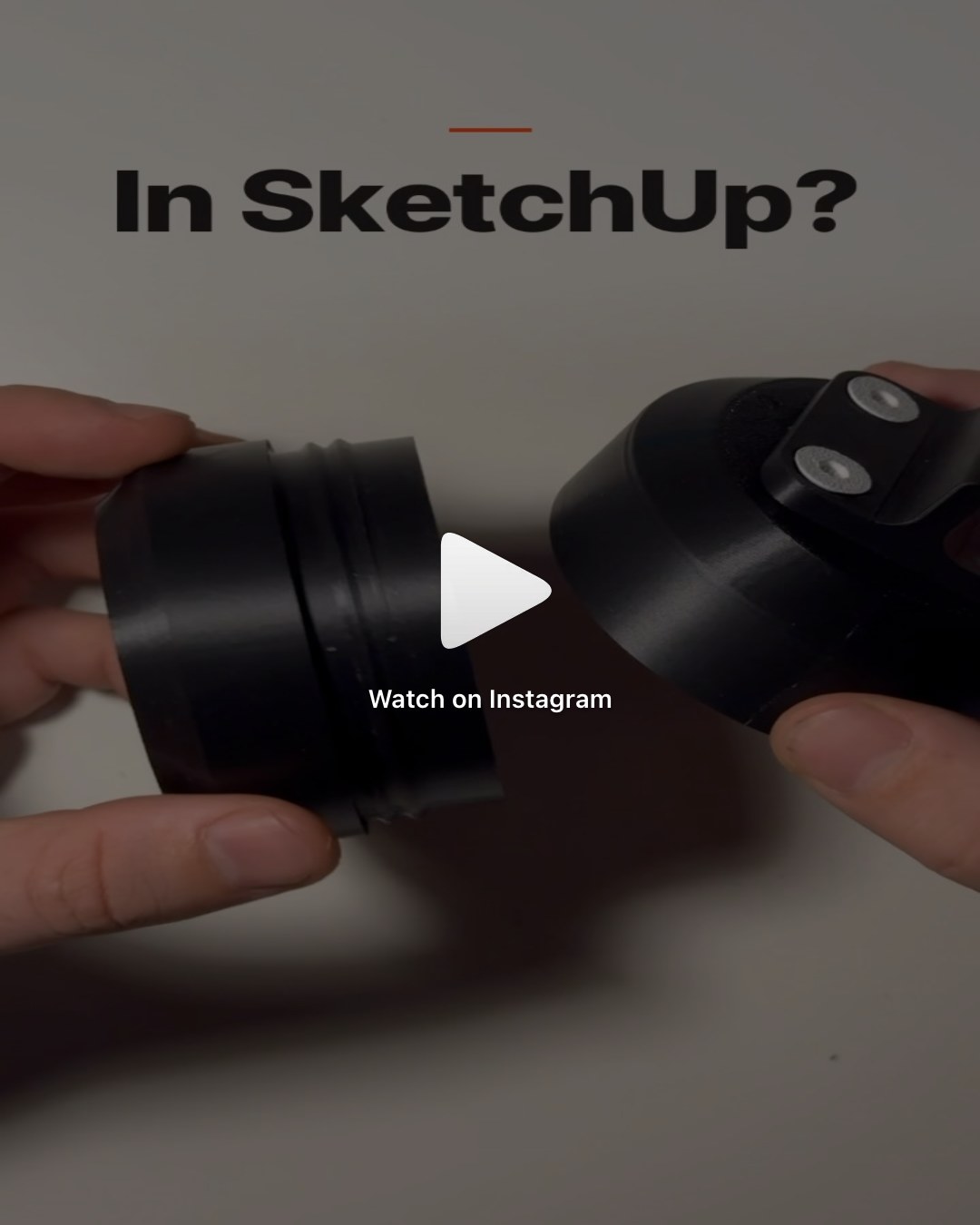 Reel: a 3D-printed box with a screw lid, made in SketchUp